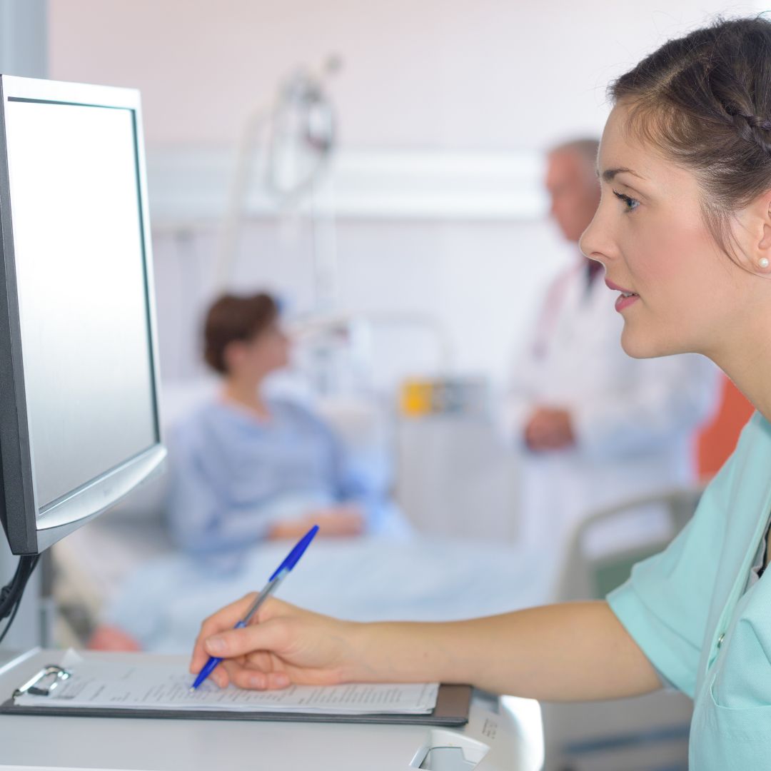 Image of a healthcare worker working.